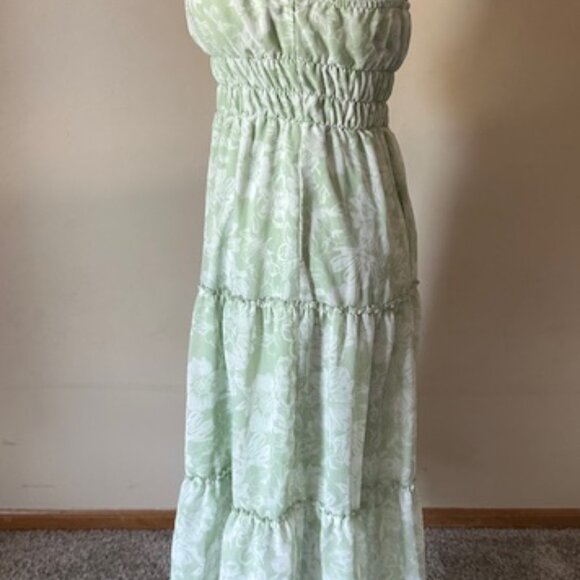 Soft Celdon High Low Ruffle Dress  8444 - Picture 3 of 11